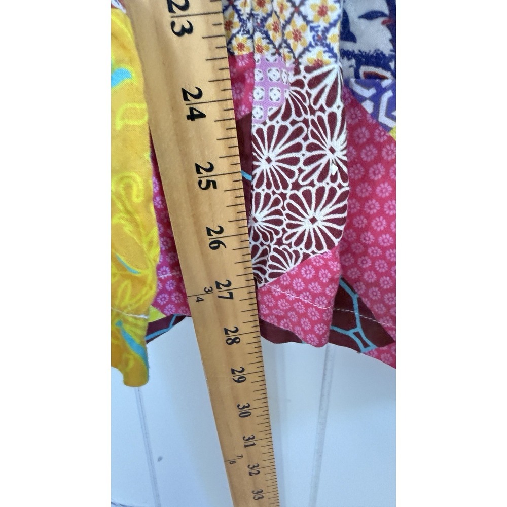 Anthropologie LET ME BE Patchwork Printed Overalls Size Small FLAW - Picture 5 of 10